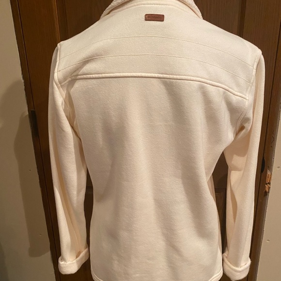 Columbia Cream Coloed Fleece Jacket - Picture 3 of 5